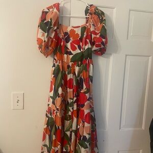 Vince Camuto Multicolor Asymmetrical Dress